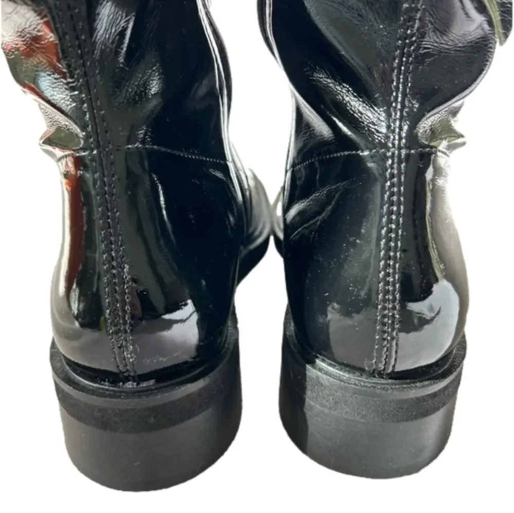 Free People Go Go Gloss Over the Knee Size 40/9 Boots NEW Patent Leather
